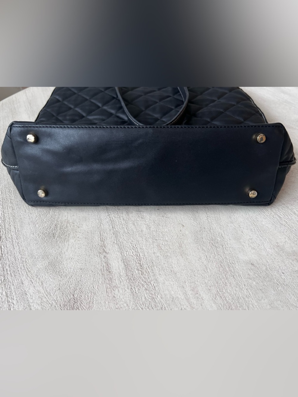 J. McLaughlin Aken Black Quilted Shopper‎ Tote - Picture 11 of 11